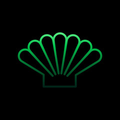 Poster - Seashell nolan icon. Simple thin line, outline vector of Summer icons for ui and ux, website or mobile application