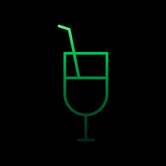 Poster - Cocktail nolan icon. Simple thin line, outline vector of Summer icons for ui and ux, website or mobile application