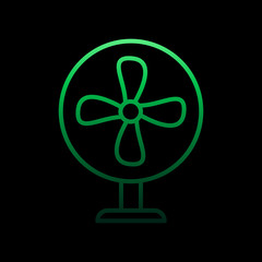 Poster - Fan nolan icon. Simple thin line, outline vector of Summer icons for ui and ux, website or mobile application