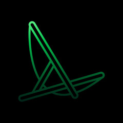 Poster - Lounger nolan icon. Simple thin line, outline vector of Summer icons for ui and ux, website or mobile application
