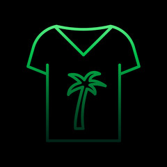 Poster - T-shirt nolan icon. Simple thin line, outline vector of Summer icons for ui and ux, website or mobile application