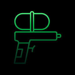 Poster - Water gun nolan icon. Simple thin line, outline vector of Summer icons for ui and ux, website or mobile application