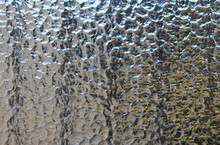 Textured Vintage Window Pane Of Privacy Glass In A Bathroom.