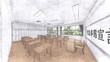 © hiro studio - 学校　教室　緊急事態宣言　イラスト24