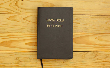  bilingual bible book , Spanish and english 