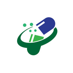 Poster - capsule medicine health logo designs