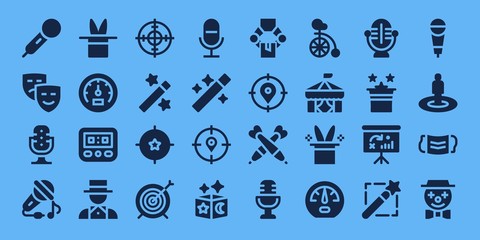 Poster - performance icon set