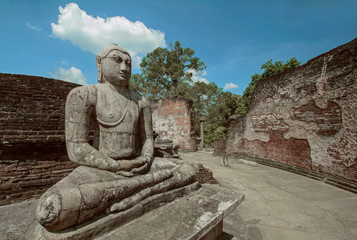 The Ancient Ruins Of Polonnaruwa, Sri Lanka. Polonnaruwa Is The Second Most Ancient Of Sri Lankas Kingdoms (With The Computer Color Effects) 