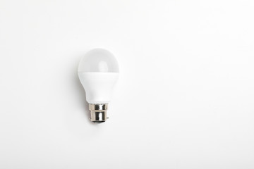 LED light bulb isolated on white background