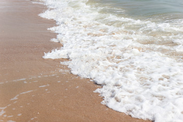 soft ware on sand at the beach of Thailand