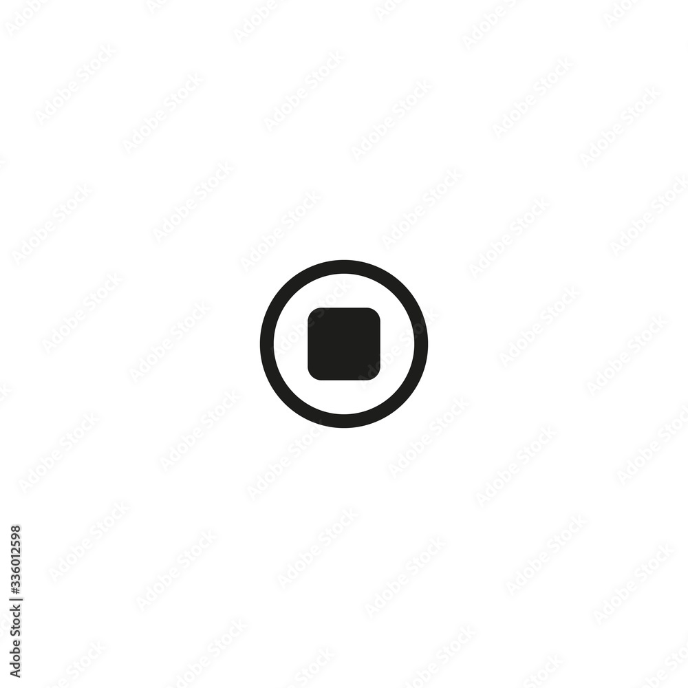 stop button Stock Vector | Adobe Stock