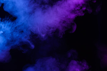 Wall Mural - blue and pink soft smoke clouds abstract background
