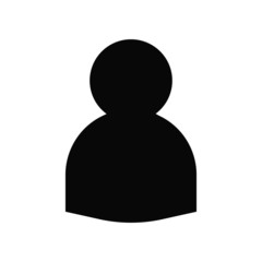 Poster - user profile isolated vector icon