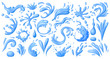 Splash water vector cartoon set icon. Fresh droplet isolated cartoon set icon. Vector illustration splash water on white background.