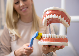 Concept of clean and healthy teeth