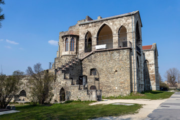 Wall Mural - The castle of Tata on a sunny spring day