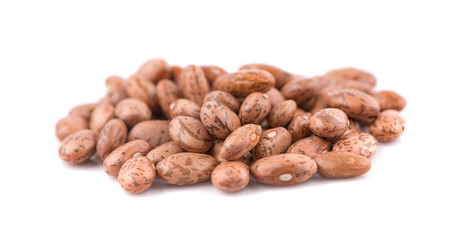 Wall Mural - Pinto beans an isolated on white background