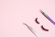Eyelash Extension tools. Accessories for eyelash extensions. Artificial lashes