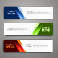vector abstract web banner design template with halftone pattern.