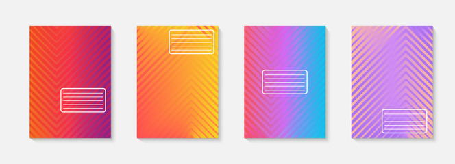 Poster - Minimal vector abstract cover notebook design. Planner and diary cover for print. Abstract design for copybook brochures and school books. Notebook paper. Brochure, book, magazine template