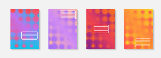 Poster - Minimal vector abstract cover notebook design. Planner and diary cover for print. Abstract design for copybook brochures and school books. Notebook paper. Brochure, book, magazine template