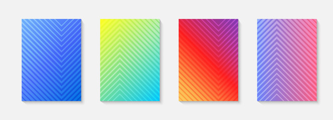 Poster - Minimal vector abstract cover notebook design. Planner and diary cover for print. Abstract design for copybook brochures and school books. Notebook paper. Brochure, book, magazine template