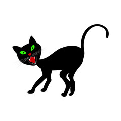 Sticker - Halloween Black Cat