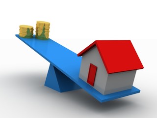 Poster - 3D rendering Real estate industry