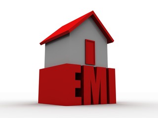 Poster - 3D rendering home lone EMI CONCEPT