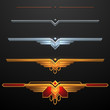 Rank lines template bronze silver and gold