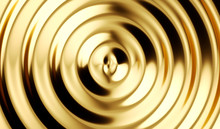 Liquid Gold Ripple Background. Abstract Background. 3d Illustration.
