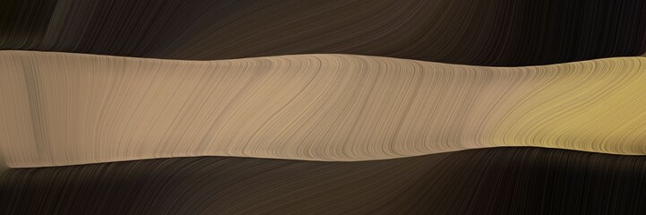 Poster - elegant modern banner with very dark green, rosy brown and pastel brown colors. fluid curved flowing waves and curves