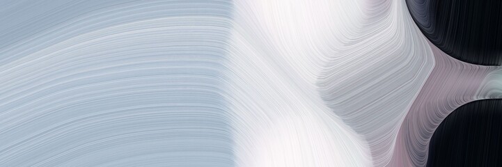 Poster - elegant artistic header with pastel blue, very dark pink and gray gray colors. fluid curved flowing waves and curves