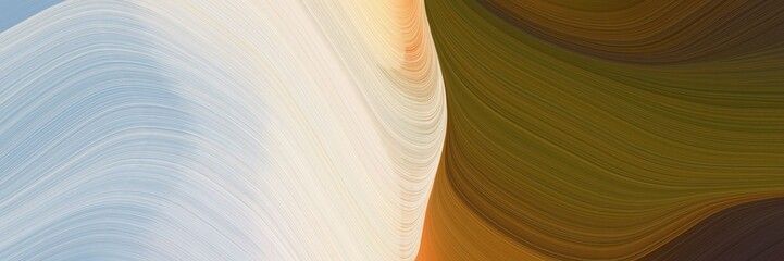 Poster - elegant surreal banner design with light gray, chocolate and dark gray colors. fluid curved flowing waves and curves
