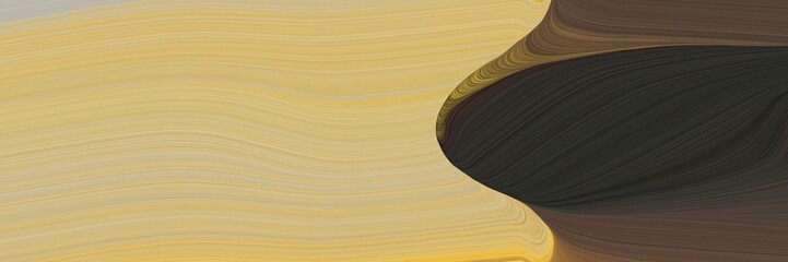 Aufkleber - elegant artistic header design with dark slate gray, burly wood and dark olive green colors. fluid curved flowing waves and curves