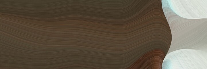 Aufkleber - elegant artistic horizontal banner with old mauve, silver and rosy brown colors. fluid curved lines with dynamic flowing waves and curves