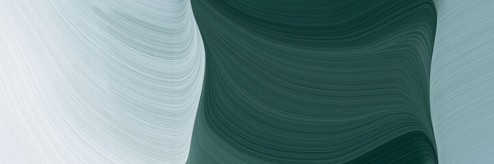 Poster - elegant colorful banner design with dark slate gray, ash gray and lavender colors. fluid curved lines with dynamic flowing waves and curves