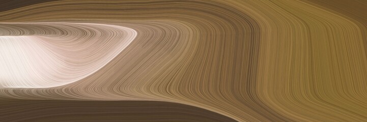 Poster - elegant artistic header design with pastel brown, baby pink and rosy brown colors. fluid curved lines with dynamic flowing waves and curves