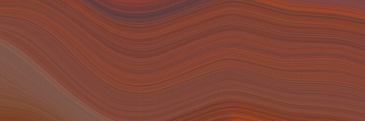 Poster - elegant surreal header with brown, old mauve and pastel brown colors. fluid curved lines with dynamic flowing waves and curves