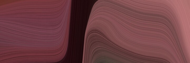 Poster - elegant modern header with old mauve, very dark pink and rosy brown colors. fluid curved flowing waves and curves