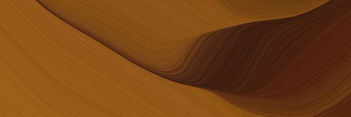 Aufkleber - elegant flowing banner design with brown, very dark red and dark red colors. fluid curved flowing waves and curves