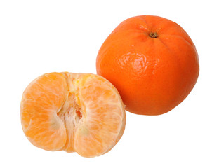 Poster - peeled and whole tangerine