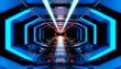 © Westend61 - Three dimensional render of bright futuristic corridor