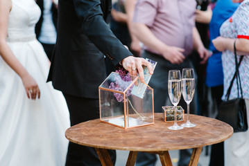 wedding glasses for wine and champagne from crystal