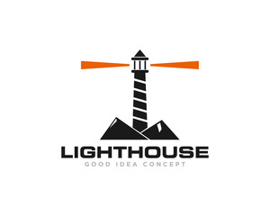 Lighthouse Logo Icon Design Vector