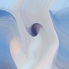 Poster - elegant landscape orientation graphic with waves. elegant curvy swirl waves background design with pastel blue, cadet blue and teal blue color