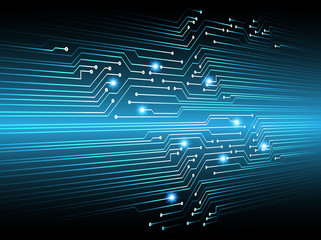 blue cyber circuit future technology concept background