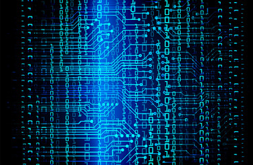 blue cyber circuit future technology concept background