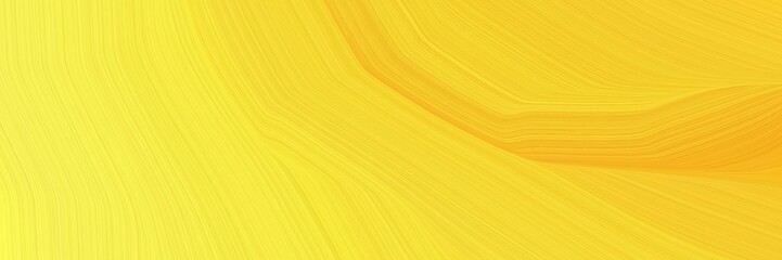 Poster - elegant modern designed horizontal banner with pastel orange, vivid orange and khaki colors. fluid curved flowing waves and curves