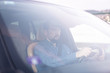 © Jasmin Merdan - Young and rich male driver in car